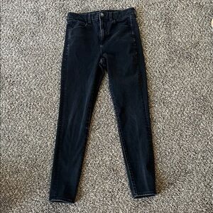 American Eagle Outfitters Women's Black Skinny Jeans High Rise